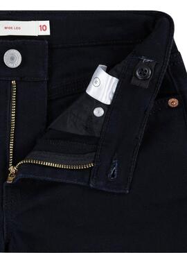 Jeans Levis Weite Beinform Schwarz für Mädchen