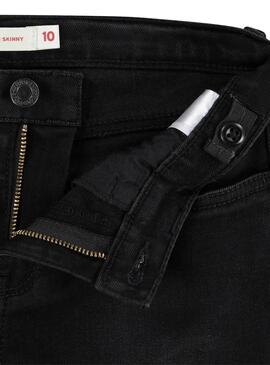 Jeans Levis 710 Schwarz Super Skinny für Mädchen