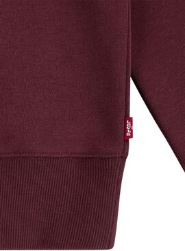 Sweatshirt Levis Batwing Rundhalsausschnitt Burgunder für Jungen