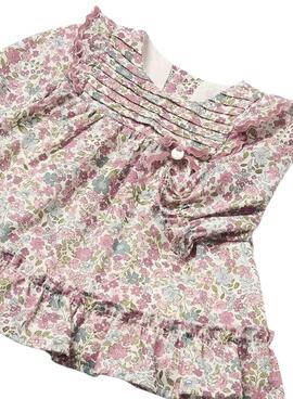 Kleid Mayoral Blumenmuster Rosa für Baby