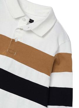 Poloshirt Mayoral Streifen Creme für Jungen