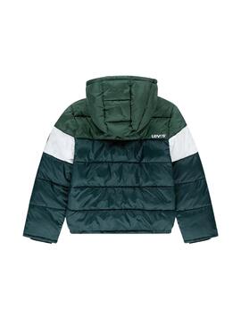 Gepolsterte Jacke Levis Color Block Grün für Jungen