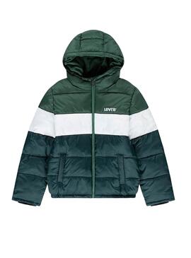 Gepolsterte Jacke Levis Color Block Grün für Jungen