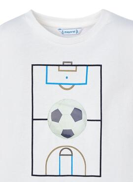 T-Shirt Mayoral Linsenball Weiß für Jungen