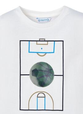 T-Shirt Mayoral Linsenball Weiß für Jungen