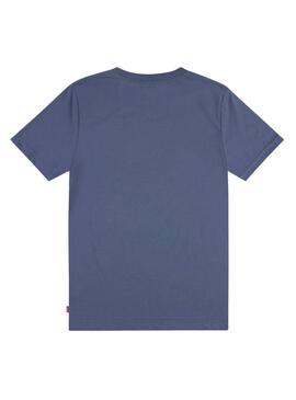 T-Shirt Levis Batwing mit blauen Bergen für Jungen