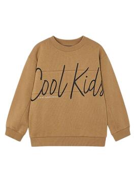 Sweatshirt Mayoral Cool Kid Braun für jungen