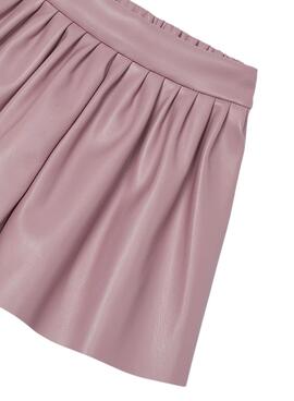 Shorts Mayoral Kunstleder Rosa für Mädchen