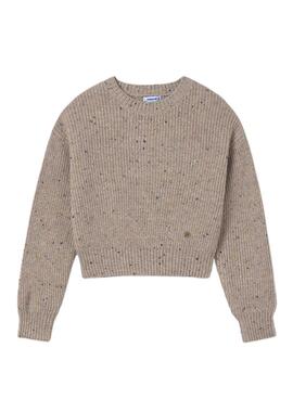 Cropped Pullover Mayoral Sepia für Mädchen