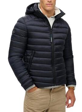 Jacke Superdry Fuji Sport Gepolstert mit Kapuze Marineblau für herre