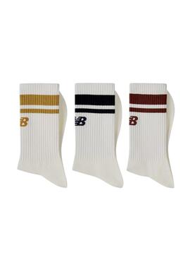 3er Pack Socken New Balance Essentials Line Weiß für herren und frauen