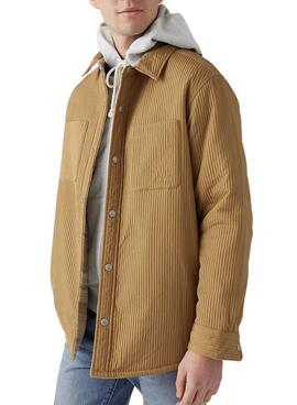 Hemdjacke Levis Bryant Gepolstert Corduroy Wendbar Camel für herren