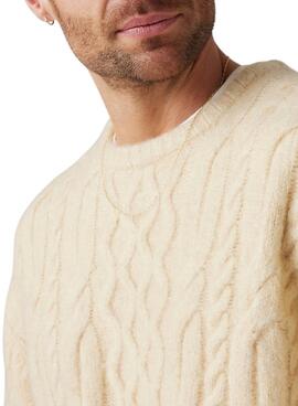 Pullover Levis Battery Rundhals Beige für herren