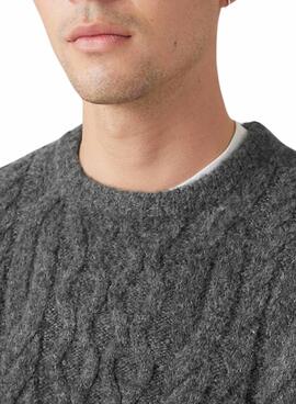 Pullover Levis Battery Rundhals Grau für herren