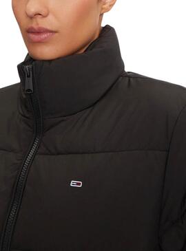 Tommy Jeans Maxi Puffer Mantel Schwarz für damen