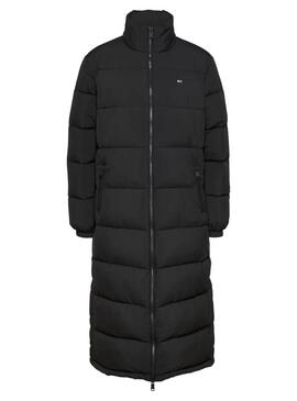 Tommy Jeans Maxi Puffer Mantel Schwarz für damen