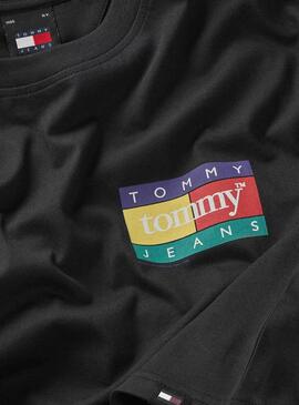 T-shirt Tommy Jeans Pop in schwarz für herren