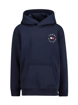 Sweatshirt Tommy Hilfiger Roundall Marineblau für männer