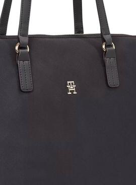 Handtasche Tommy Hilfiger Poppy Tote Schwarz für frauen