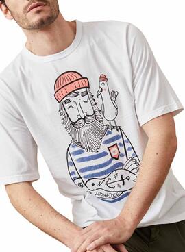 T-shirt Altonadock Sailor weiß für männer