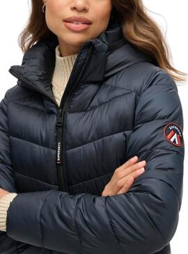 Jacke Superdry Fuji Marineblau für frauen