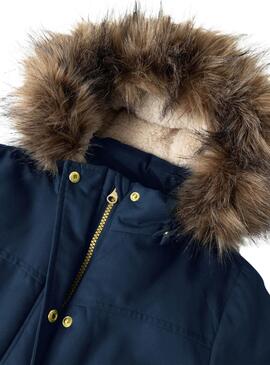 Parka Name It Master Bleu Marine pour fille