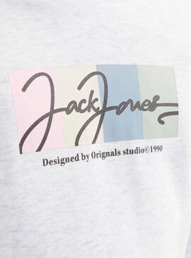 T-shirt Jack and Jones Colorblock Weiß Kind