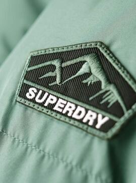 Gepolsterte Jacke Superdry Grün für frauen