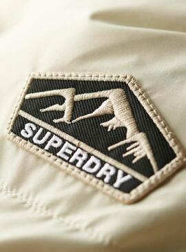 Gepolsterte Jacke Superdry Beige für Frauen