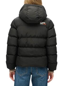 Gepolsterte Jacke Superdry Schwarz für frauen