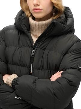 Gepolsterte Jacke Superdry Schwarz für frauen