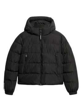 Gepolsterte Jacke Superdry Schwarz für frauen