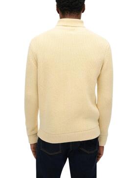 Pullover Superdry Merchant Cable Creme für Männer