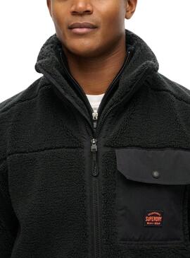 Jacke Superdry Borg Schwarz für männer