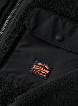 Jacke Superdry Borg Schwarz für männer