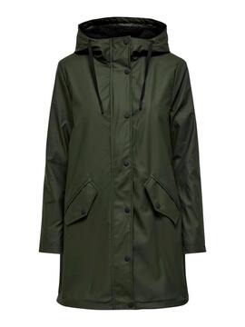 Regenjacke Only Sally Grün für frauen