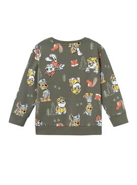 Sweatshirt Name It Paw Patrol Grün für Jungen