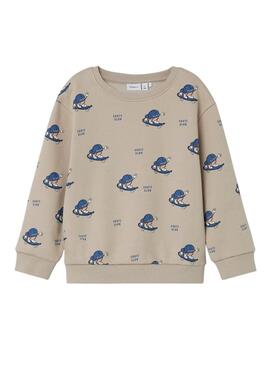 Sweatshirt Name It Otto Beige für Kinder