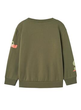 Sweatshirt Name It Nole Khaki für Kinder