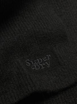 Schal Superdry Soft Rib Schwarz für Frauen