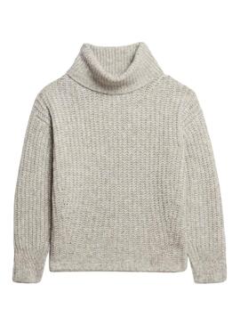 Pullover Superdry Slouch Grau für frauen