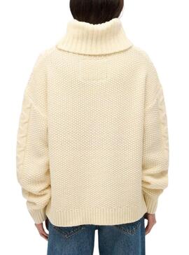 Pullover Superdry Jumper Beige für Frauen