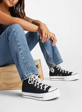 Sneaker Chuck Taylor All Star Platform Schwarz