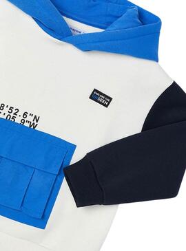 Sweatshirt Mayoral Tasche Cerulean für Jungen