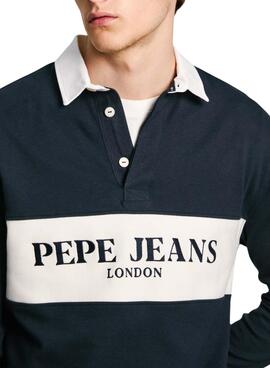 Poloshirt Pepe Jeans Joey Navy Blau für Männer