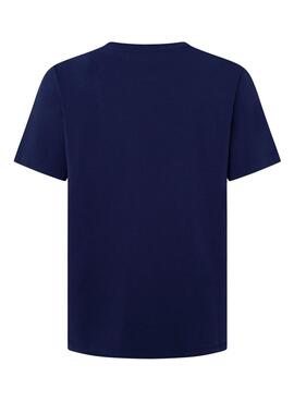 T-Shirt Pepe Jeans Solid Blau für Männer