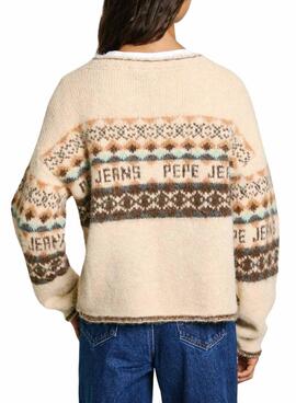 Pullover Pepe Jeans Hitty Beige für Frauen