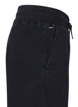 Hose Pepe Jeans Loose Navy Blau für Frauen