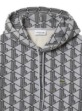 Monogramm Sweatshirt Lacoste grau für männer