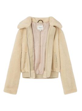 Jacke Pepe Jeans Vicky beige für Mädchen